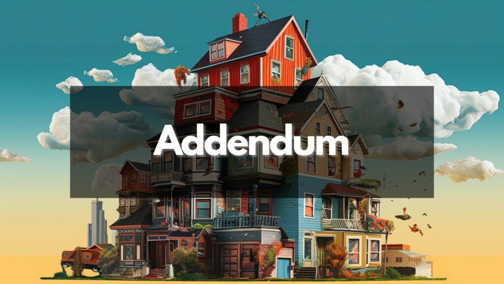 Addendum Definition