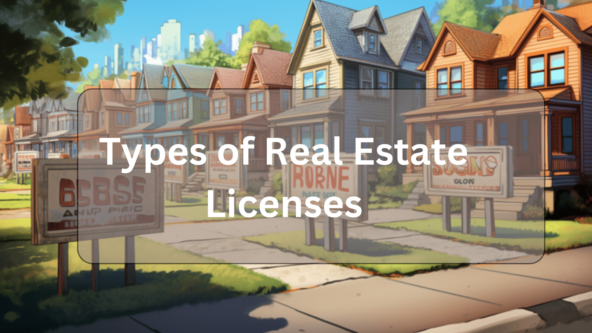 Types of Real Estate Licenses Featured Image