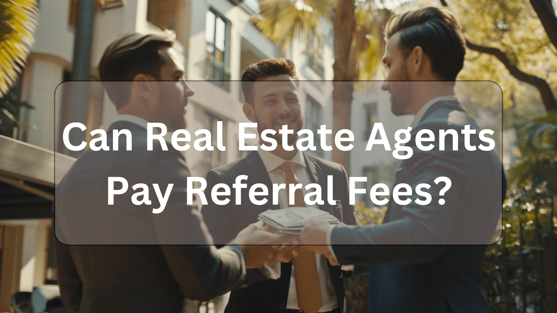 can real estate agents pay referral fees illustration