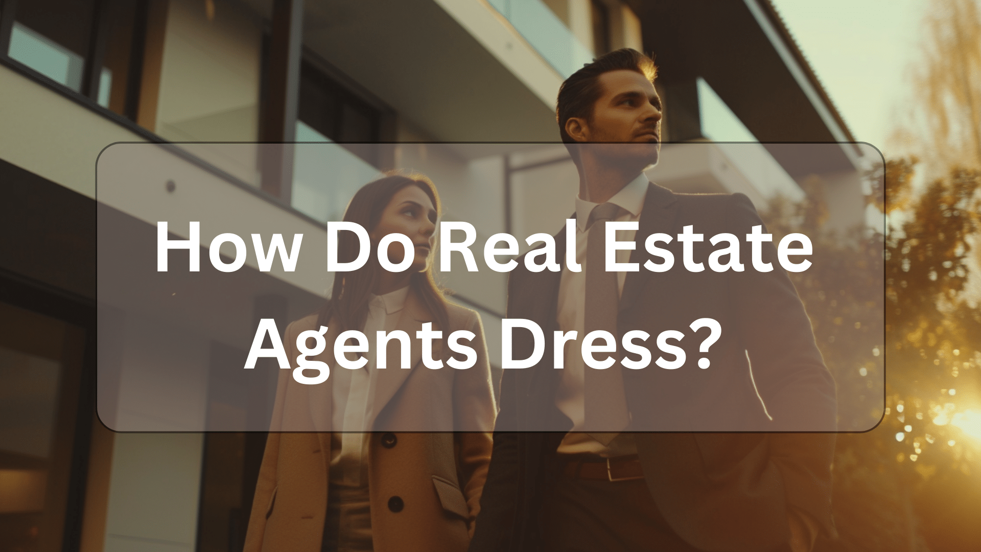 how do you real estate agents dress illustration