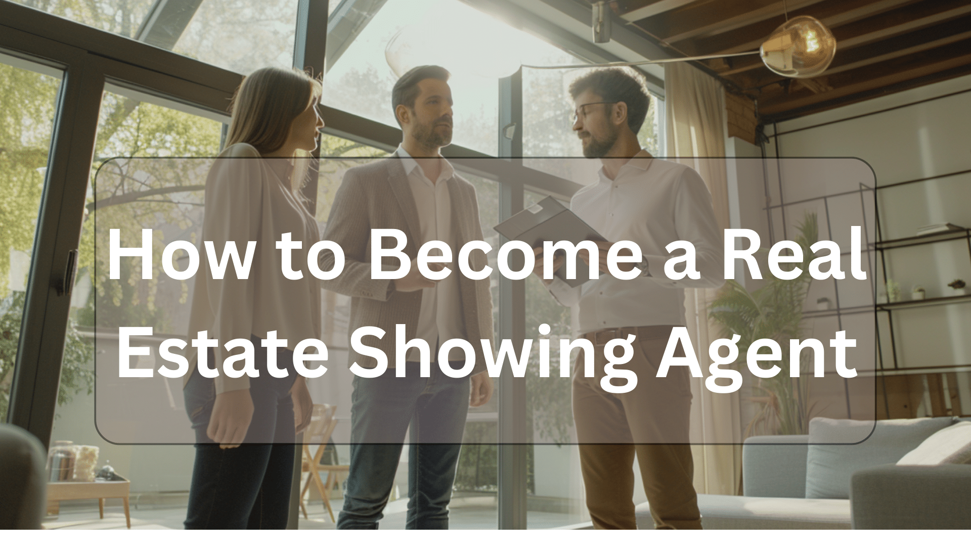 how to become a real estate showing agent illustration