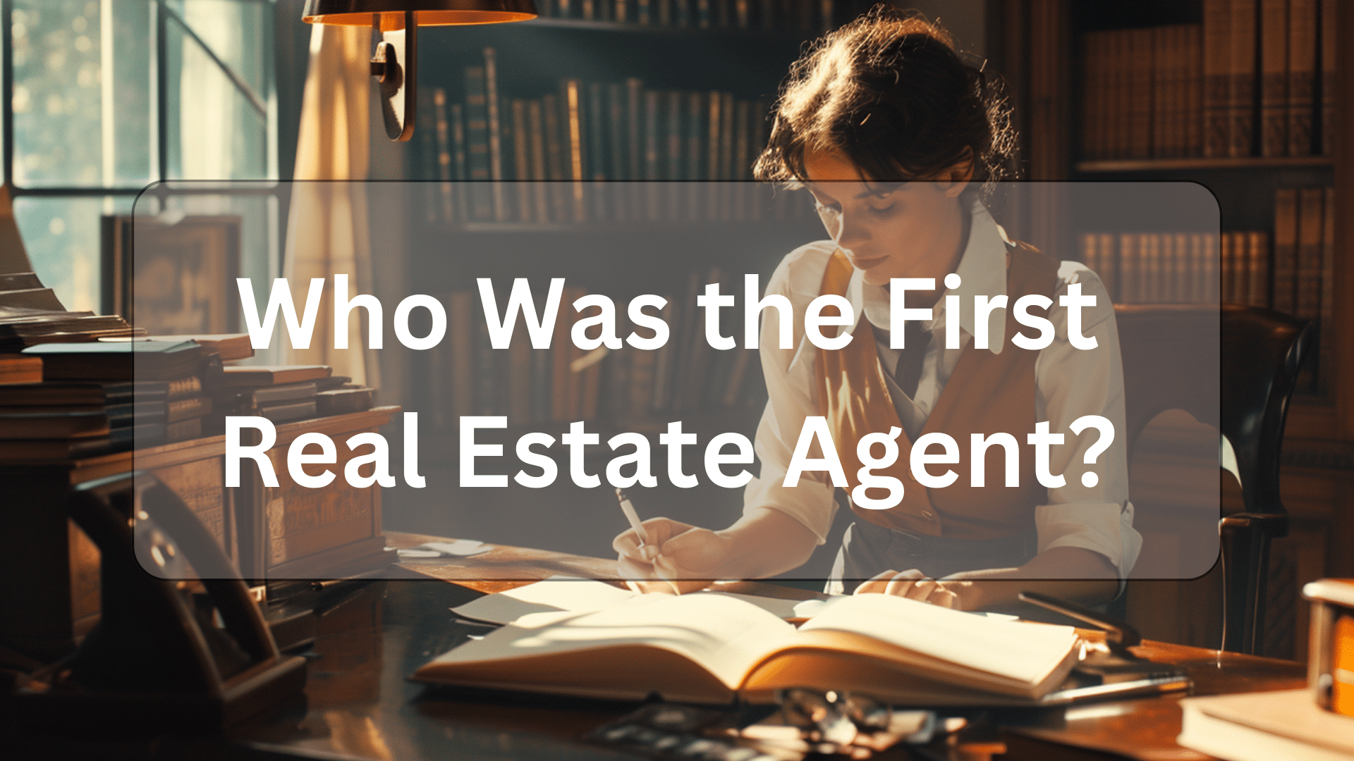 Who was the first real estate agent illustration
