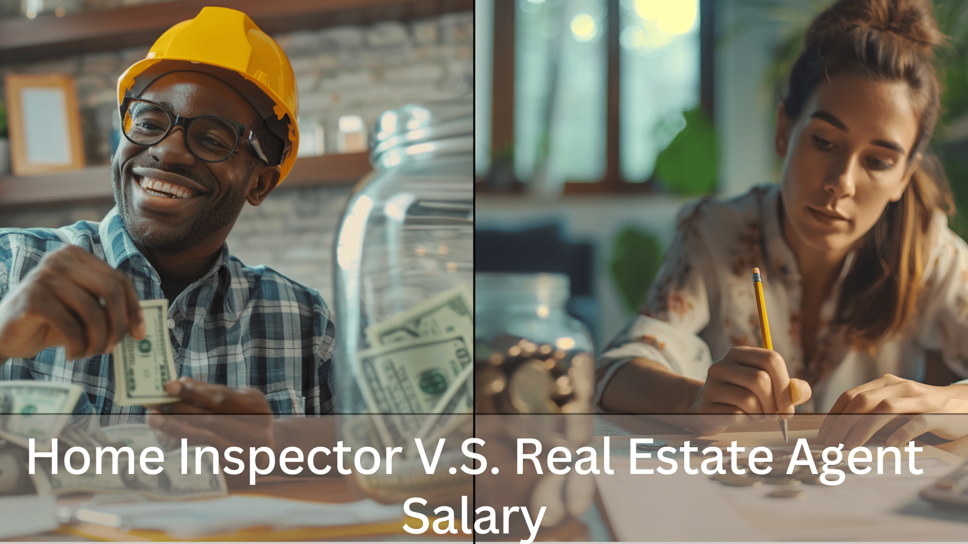 home inspector vs real estate agent salary illustration